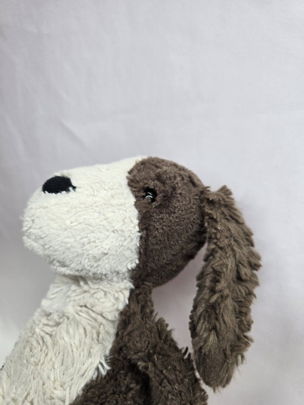 Jellycat London Bashful Fudge Puppy Brown & White Plush 12”- Matted Fur Used - Picture 7 of 16